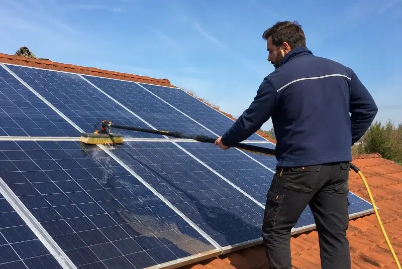 Nettoyage et entretien de panneaux solaires à Castelnau-de-Montmiral